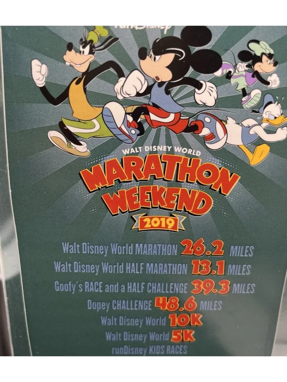 NEW DISNEY PARKS 2019 Run Disney Marathon Weekend Ornament Sneaker Mickey Mouse